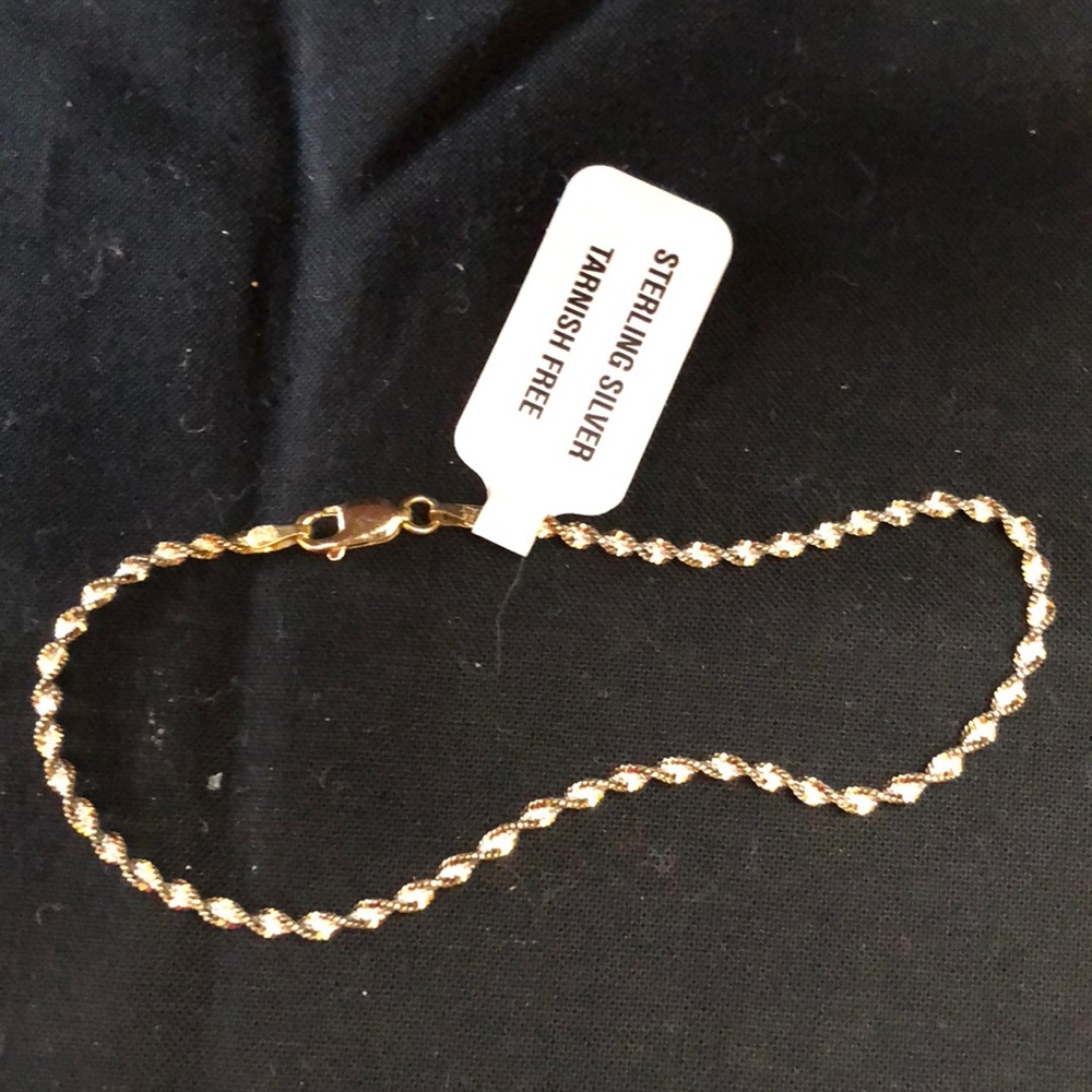 Sterling silver twist bracelet